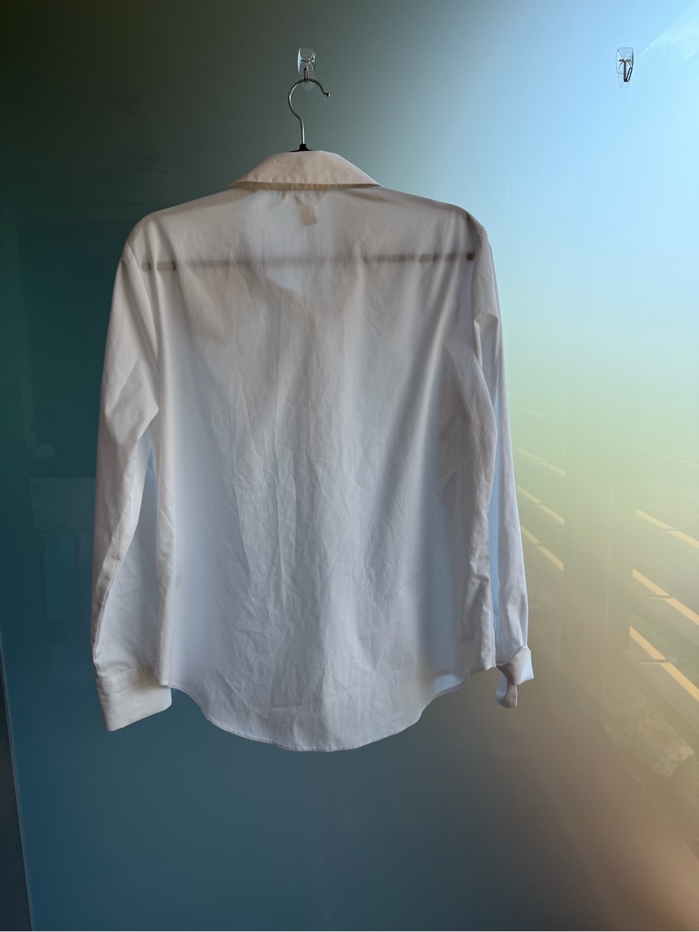 River Island White Button Down Top with Oversized Flower Detail - Picture 6 of 6